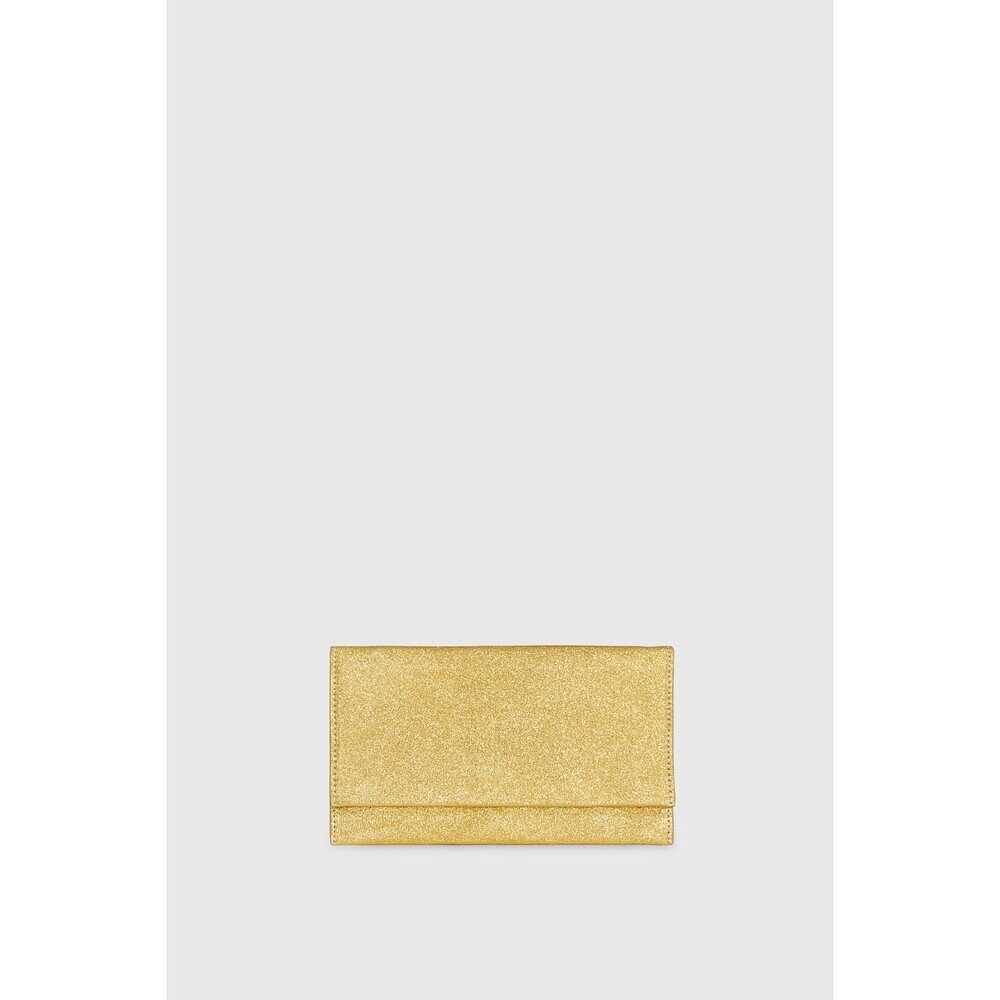 Rebecca Minkoff Wallet Women's One Size Gold Faux Leather Bifold Clutch RED487